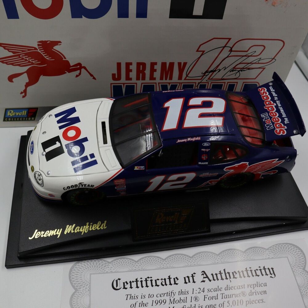 Jeremy Mayfield #12 Revell Collection 1999 Mobil 1 Ford Taurus 1:24 Scale